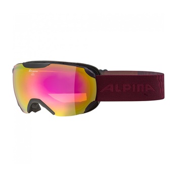 Ochelari ski Alpina Pheos S HM, Black Cassis/Mirror Rose, marime M, lentila S2 Ochelari ski Alpina Pheos S HM, Black Cassis/Mirror Rose, marime M, lentila S2