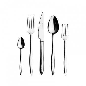 Set 60 tacamuri pentru 12 persoane Karaca, Ilica, Otel inoxidabil, Argintiu Set 60 tacamuri pentru 12 persoane Karaca, Ilica, Otel inoxidabil, Argintiu