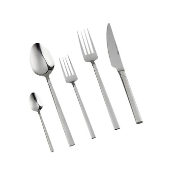 Set tacamuri pentru 12 persoane Evora, Karaca, Otel inoxidabil, Argintiu Set tacamuri pentru 12 persoane Evora, Karaca, Otel inoxidabil, Argintiu