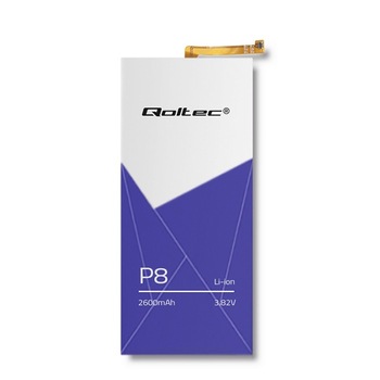 Baterie pentru Huawei P8 Qoltec, 2600 mAh, 3.82 V Baterie pentru Huawei P8 Qoltec, 2600 mAh, 3.82 V