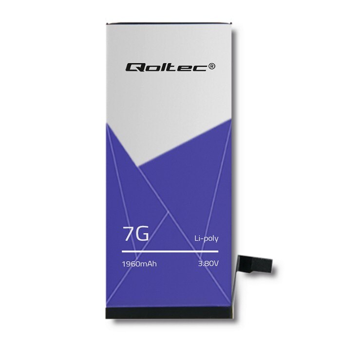 Baterie pentru iPhone 7 Qoltec, 1960 mAh, 3.8 V