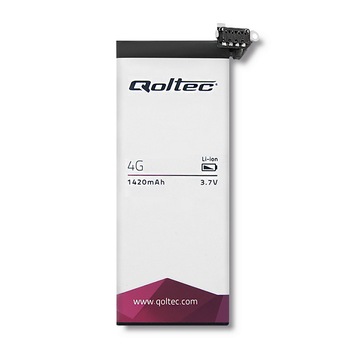 Baterie pentru iPhone 4/4s Qoltec, 1420 mAh, 3.7 V Baterie pentru iPhone 4/4s Qoltec, 1420 mAh, 3.7 V