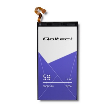 Baterie pentru Samsung S9 Qoltec, 3000 mAh, 3.85 V Baterie pentru Samsung S9 Qoltec, 3000 mAh, 3.85 V