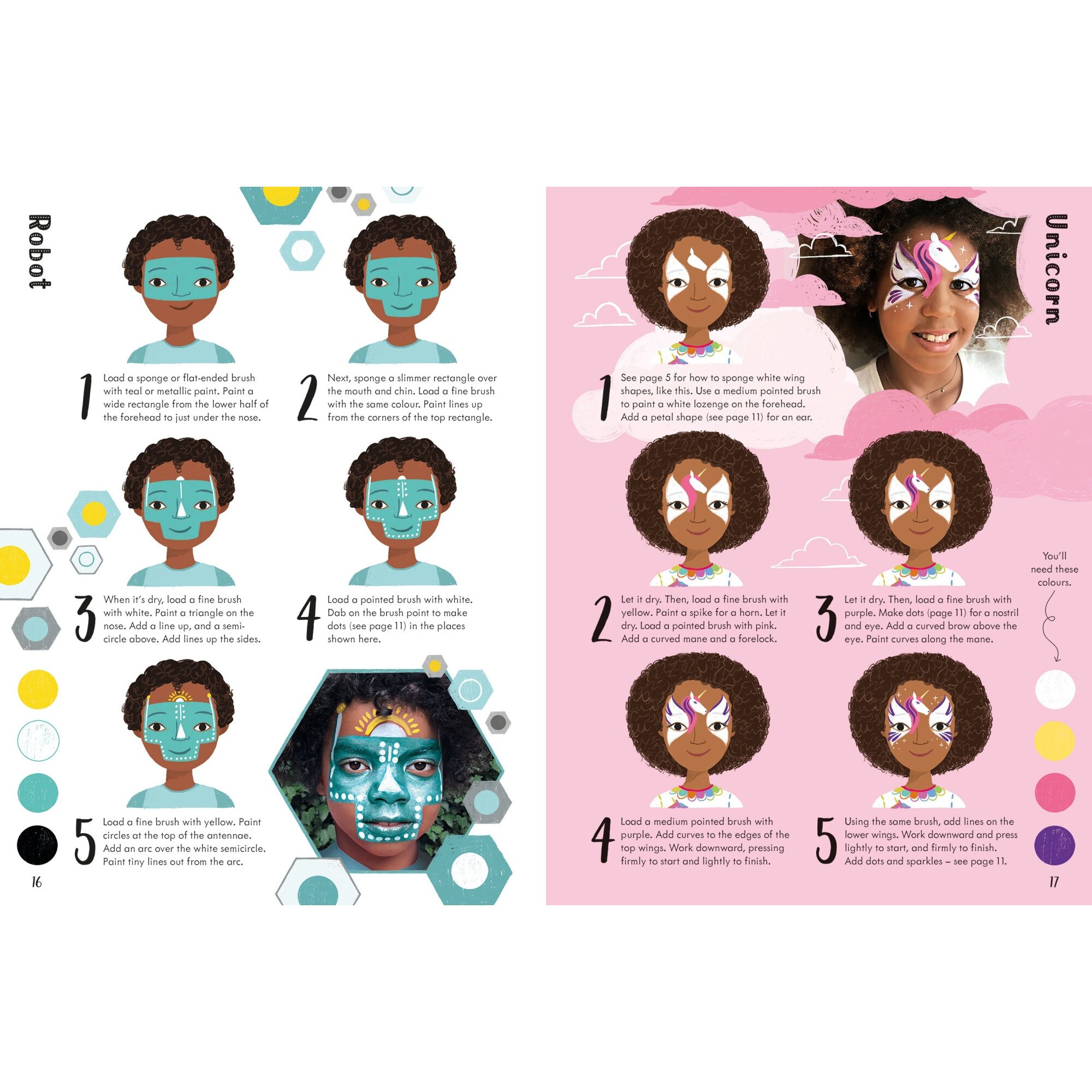 Face Painting Book Usborne eMAG.ro