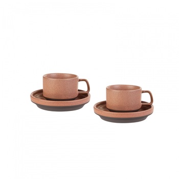 Set 2 cesti cafea Stone, Karaca, Gresie, Verde, 120 ml, Maro Set 2 cesti cafea Stone, Karaca, Gresie, Verde, 120 ml, Maro