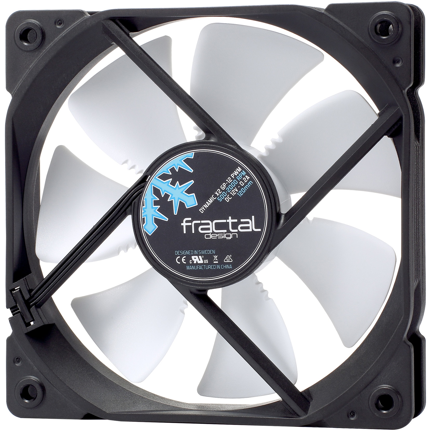 Ventilator Fractal Design Dynamic X2 GP-12 PWM White , 120mm