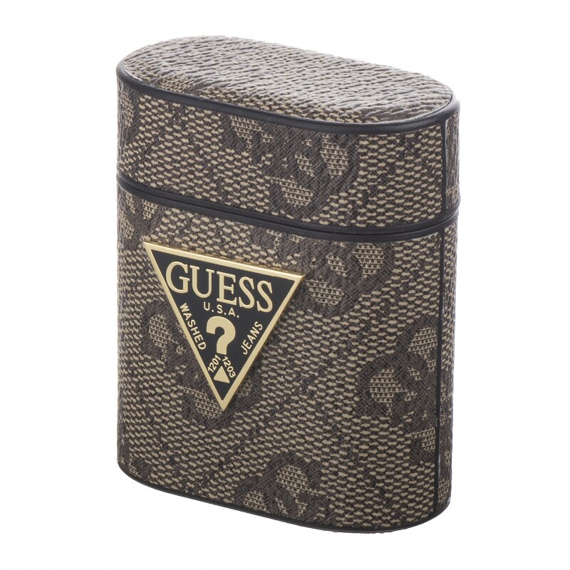 Husa de protectie Guess Denim Triangle pentru Apple AirPods Gen 1