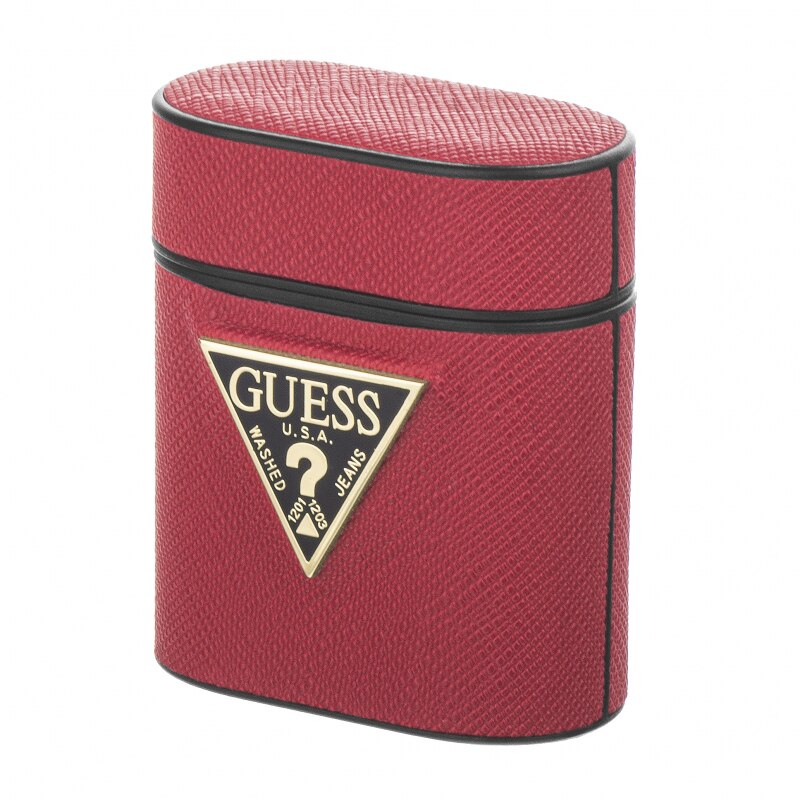 Husa de protectie Guess Denim Triangle pentru Apple AirPods Gen 1