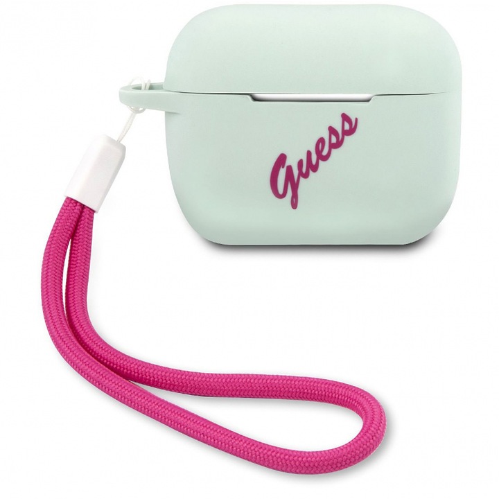 Калъф Guess Vintage за Apple AirPods Pro, Light Blue