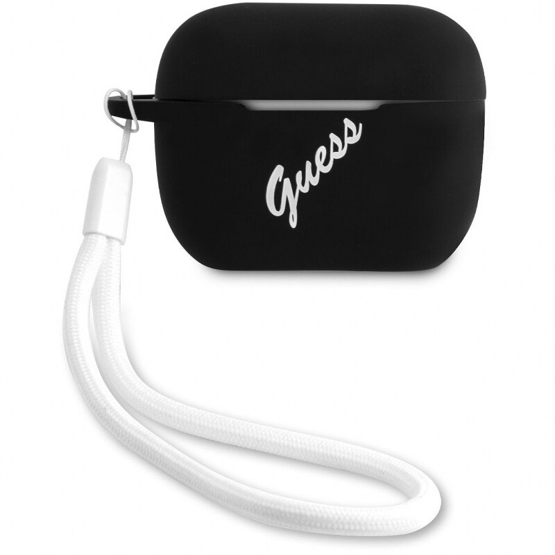 Husa de protectie Guess Vintage pentru Apple AirPods Pro, Negru