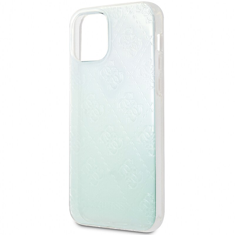 Husa de protectie Guess 3D Raised Iridescent pentru Apple iPhone 12 Pro Max, Transparenta