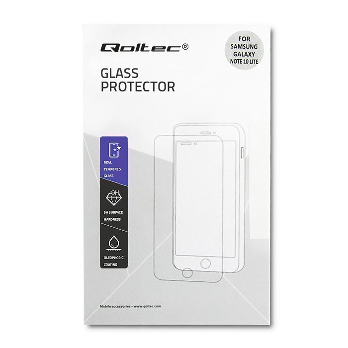 Folie de Sticla pentru Samsung Galaxy Note 10 Lite Qoltec, 9H