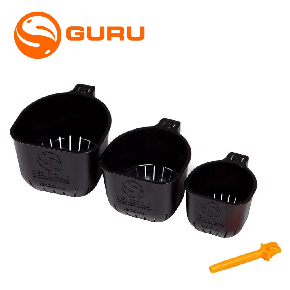 Accesorii pescuit, cupe pentru momeala, negru, GURU