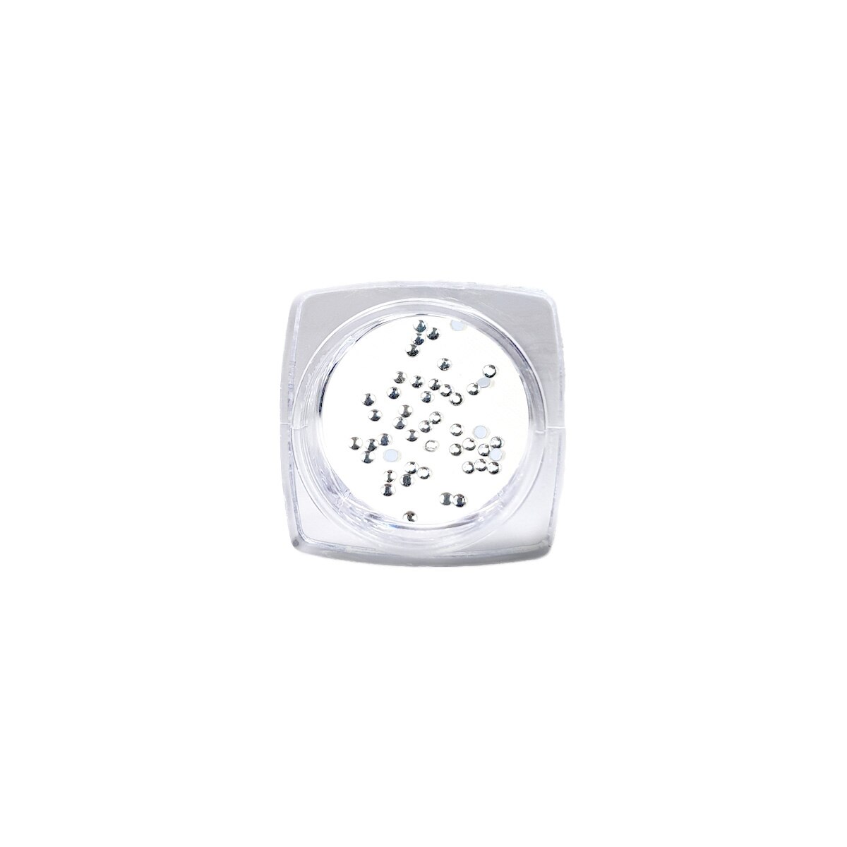 Stras pentru unghii, MoonbasaNails, 50buc, SS3, Crystal