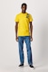 Pepe Jeans London, Aerol kerek nyakú póló kontrasztos logómintával, Sárga