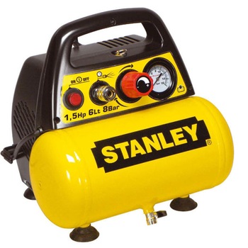 Compresor aer Stanley 1.5 CP 6 l presiune lucru 8 bar 180 l/min debit aer Compresor aer Stanley 1.5 CP 6 l presiune lucru 8 bar 180 l/min debit aer