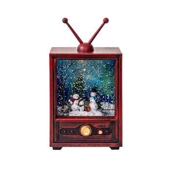 Decoratiune Craciun in forma de TV, luminos, muzical, alimentare USB/ baterii / CD4159 B Decoratiune Craciun in forma de TV, luminos, muzical, alimentare USB/ baterii / CD4159 B