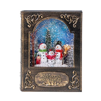 Decoratiune Craciun in forma de carte, luminos, muzical, alimentare USB/ baterii / CD4165 A Decoratiune Craciun in forma de carte, luminos, muzical, alimentare USB/ baterii / CD4165 A