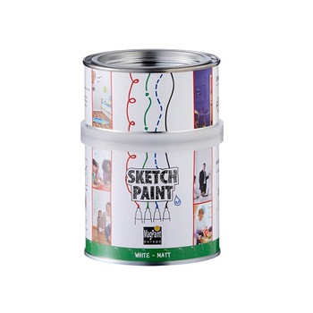 Vopsea whiteboard SketchPaint Alb-Mat 0.5 L Vopsea whiteboard SketchPaint Alb-Mat 0.5 L