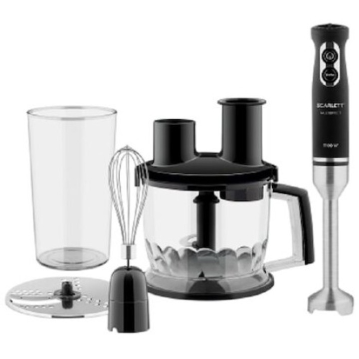 Blender de mana SC-HB42K08, Negru, 1100 W, 8 viteze, Turbo, 1.7 l