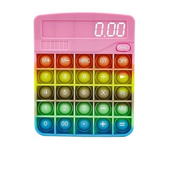 Jucarie interactiva POP IT Calculator Rainbow Jucarie interactiva POP IT Calculator Rainbow