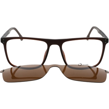Rame ochelari de vedere pentru barbati Ocean 95193 C4, clip-on, Maro, 55 mm Rame ochelari de vedere pentru barbati Ocean 95193 C4, clip-on, Maro, 55 mm