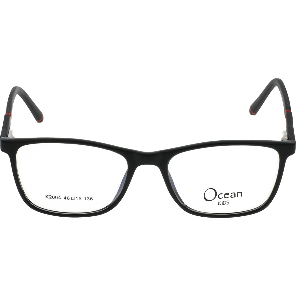 Rame ochelari de vedere pentru baieti ocean Kids K2004 C1, Negru, 46 mm