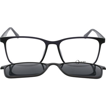 Rame ochelari de vedere pentru barbati Ocean 95186 C4, clip-on, Gri, 55 mm Rame ochelari de vedere pentru barbati Ocean 95186 C4, clip-on, Gri, 55 mm