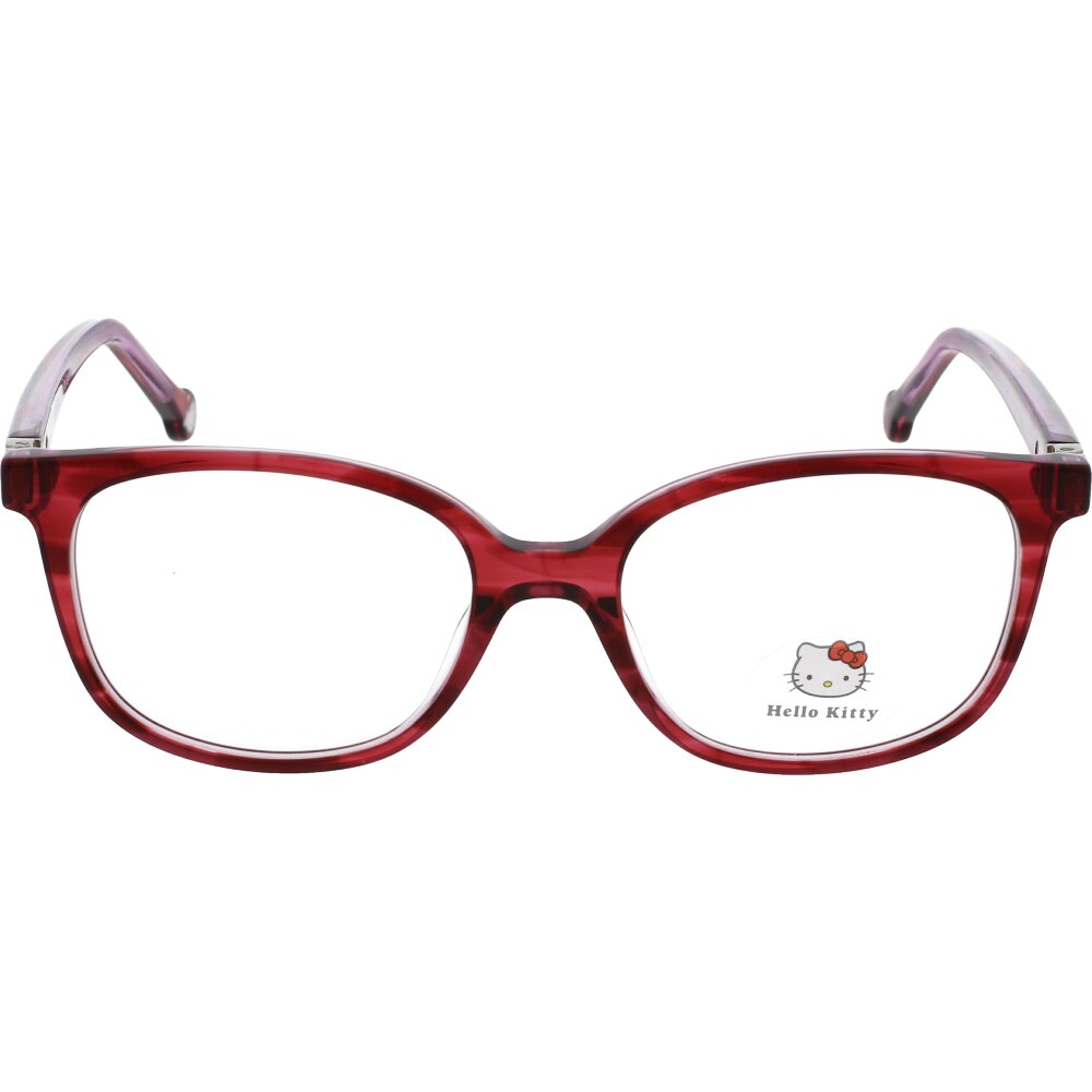 Rame ochelari de vedere pentru fete Hello Kitty HKAA161 C73, Visiniu, 49 mm