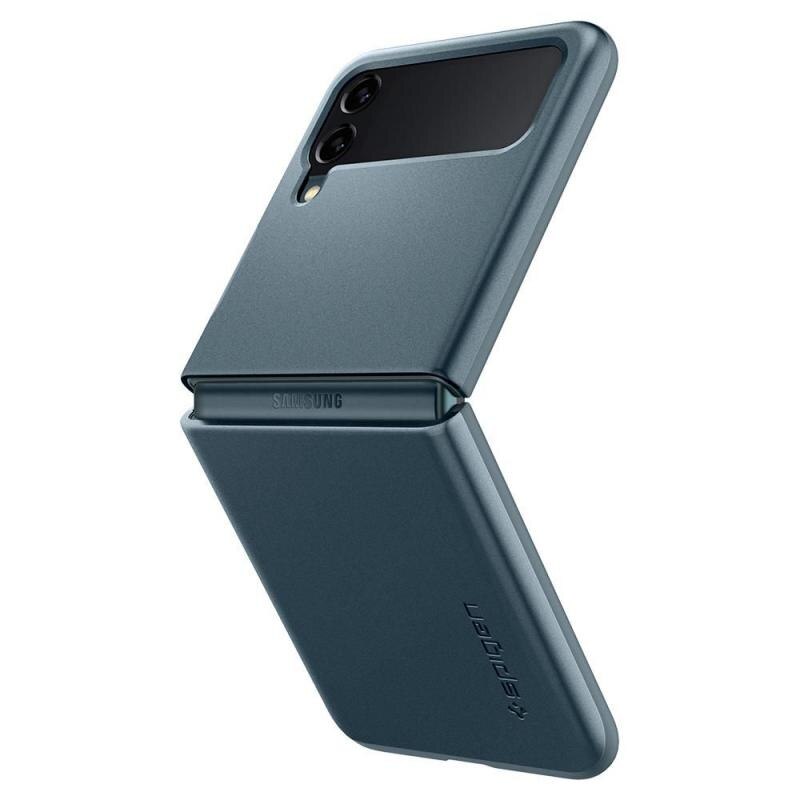 Husa slim Spigen Thin Fit compatibila cu Samsung Galaxy Z Flip 3 5G Shiny Green