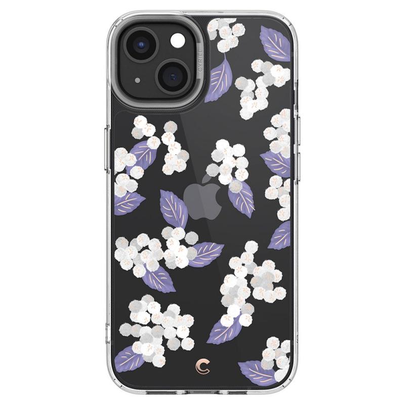 Carcasa Spigen Cecile compatibila cu iPhone 13 Cotton Blossom