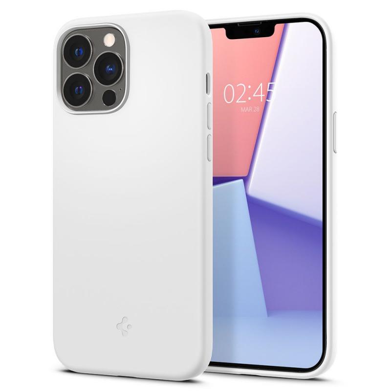 Carcasa Spigen Silicone Fit compatibila cu iPhone 13 Pro White