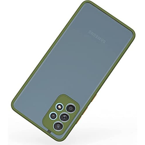 Husa Premium cu protectie la camere si finisaj mat pentru Samsung Galaxy A52 4G / A52 5G / A52s 5G, Verde deschis