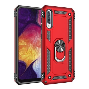 Husa Wozinsky Ring Armor Pentru Samsung A30S/A30/A50 Rosie Husa Wozinsky Ring Armor Pentru Samsung A30S/A30/A50 Rosie