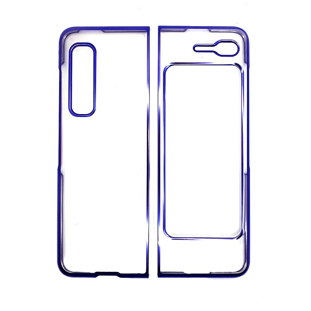 Husa Pentru Samsung Galaxy Fold, Electroplating, Albastru