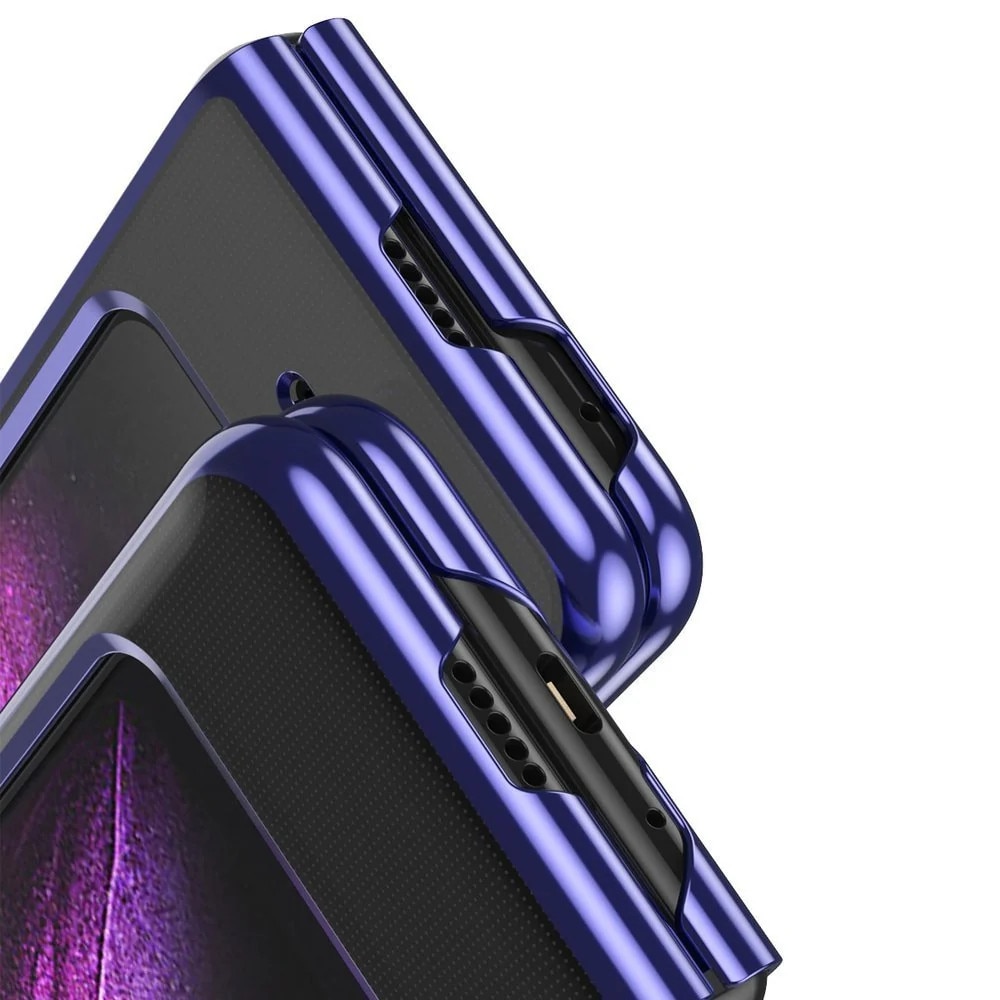 Husa Pentru Samsung Galaxy Fold, Electroplating, Albastru