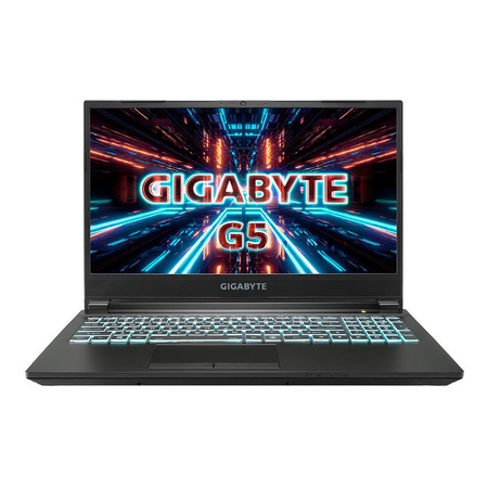 Лаптоп GIGABYTE G5 GD с Intel Core i5-11400H (2.6-4.4GHz, 12M), 16 GB, 512GB M.2 NVMe SSD, NVIDIA GeForce RTX 3050 Max-Q, Windows 10 Pro, Черен