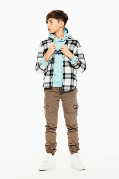 Garcia, Pantaloni cargo cu snur, Verde sparanghel Garcia, Pantaloni cargo cu snur, Verde sparanghel