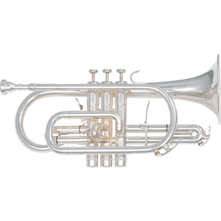 Cornet SML Paris CO870-S, B lapos, ezüstözött, tokkal együtt