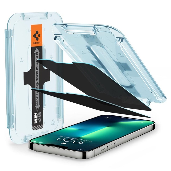 Стъклен протектор Spigen Glas.tR EZ FIT, 2-Pack за iPhone 13 Pro Max, Privacy