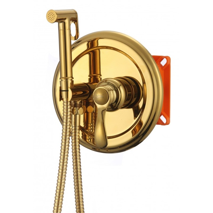 Baterie, Inter Ceramic, Pentru bideu, Auriu