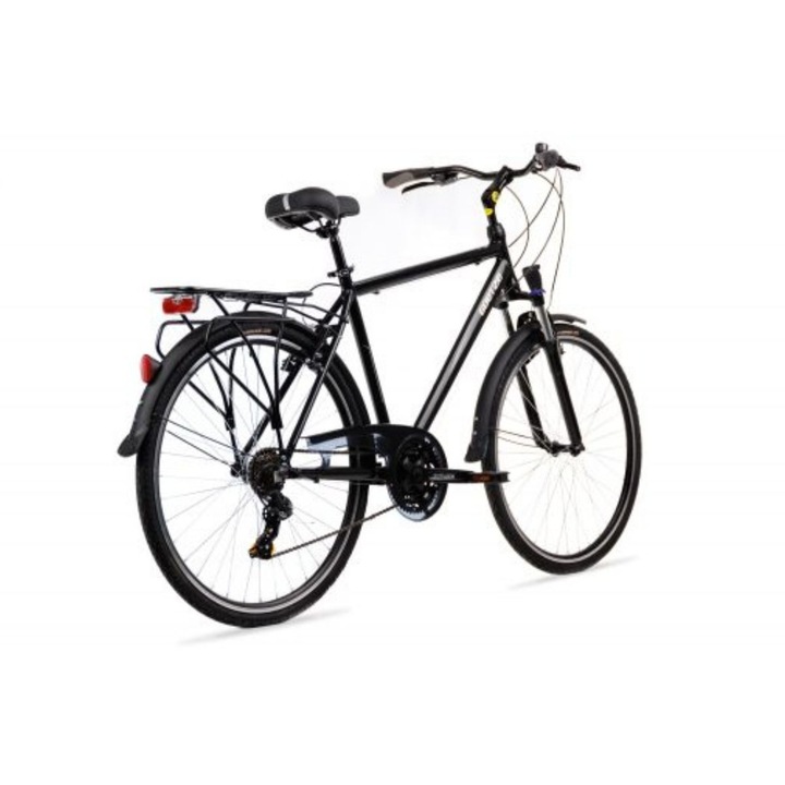 Bicicleta Aluminiu Shimano Barbati Goetze® Tour Roti din aluminiu marimea 28" Negru 19 inch - 166 cm - 181 cm inaltime