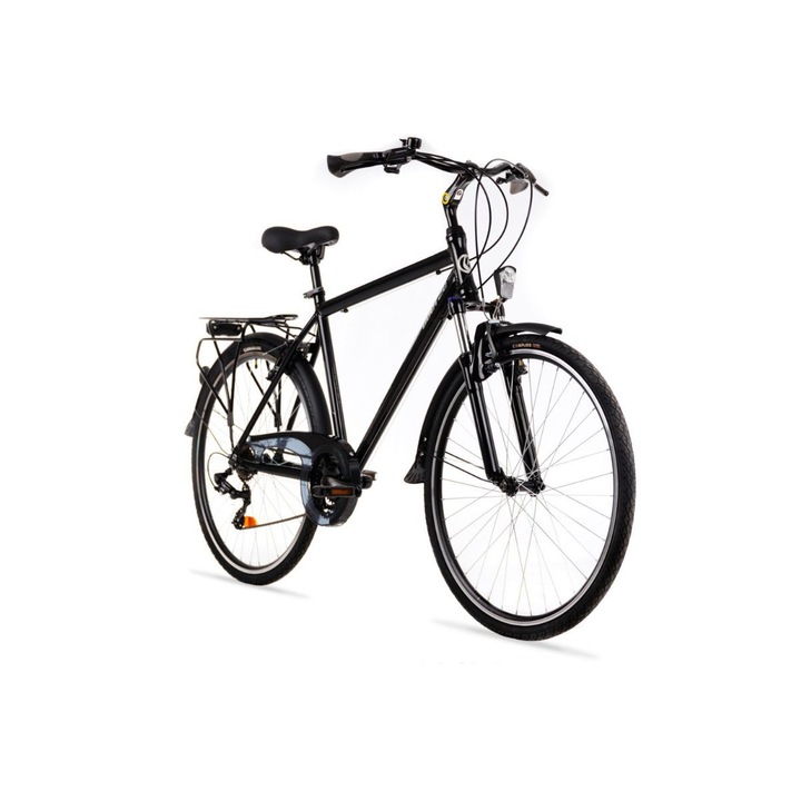 Bicicleta Aluminiu Shimano Barbati Goetze® Tour Roti din aluminiu marimea 28" Negru 21 inch - 182 cm - 200 cm inaltime