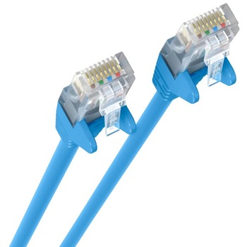 Cablu de retea CAT5e Belkin Snagless, Conector RJ45 M/M, 5 m, Albastru Cablu de retea CAT5e Belkin Snagless, Conector RJ45 M/M, 5 m, Albastru
