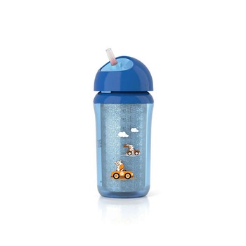 Cana izolata cu pai Philips Avent Magic 260 ml SCF766/00-A, Albastru 12+ luni Cana izolata cu pai Philips Avent Magic 260 ml SCF766/00-A, Albastru 12+ luni