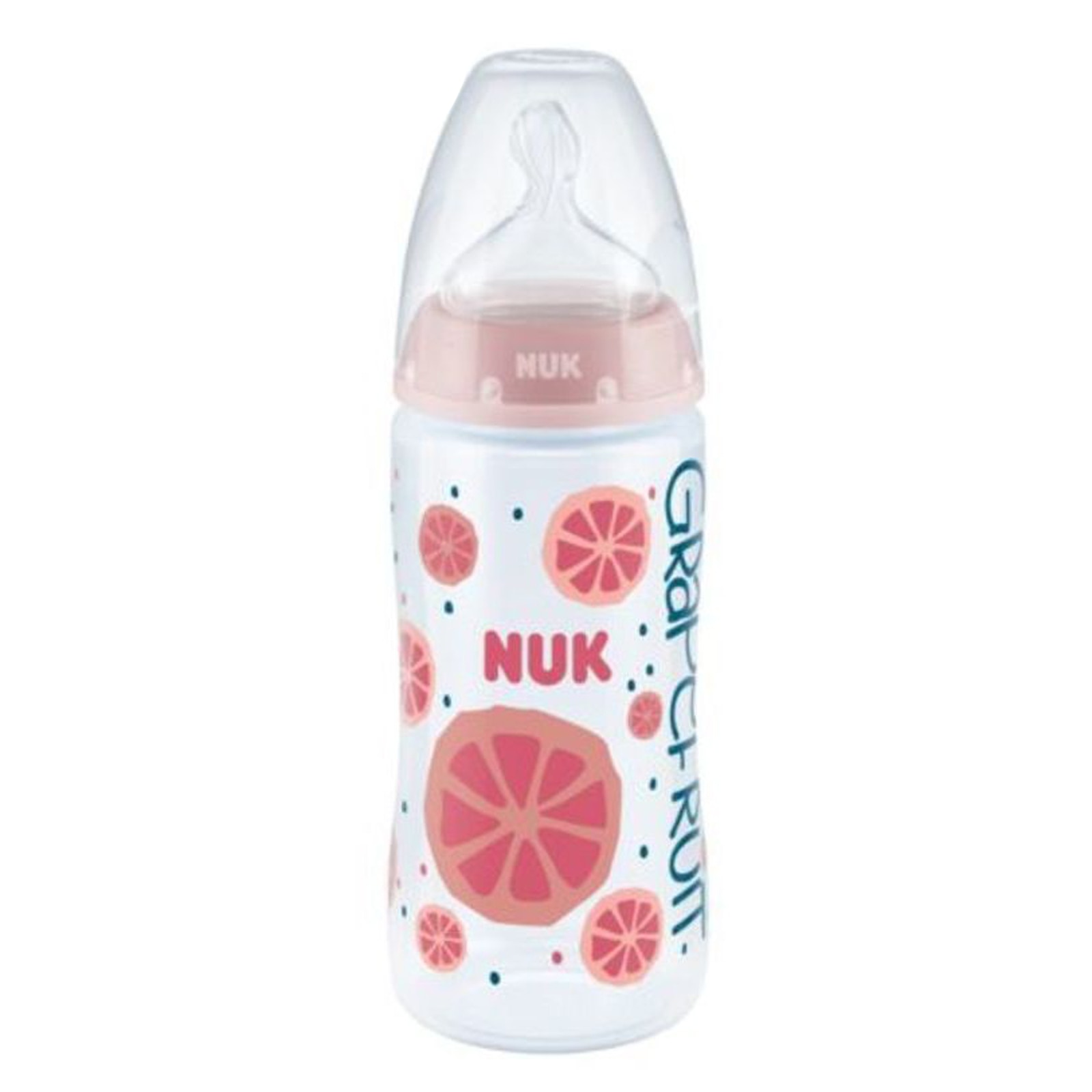 Biberon cu tetina din silicon 300 ml Nuk First Choice+ Limited Edition 216286, Roz 6-18 luni