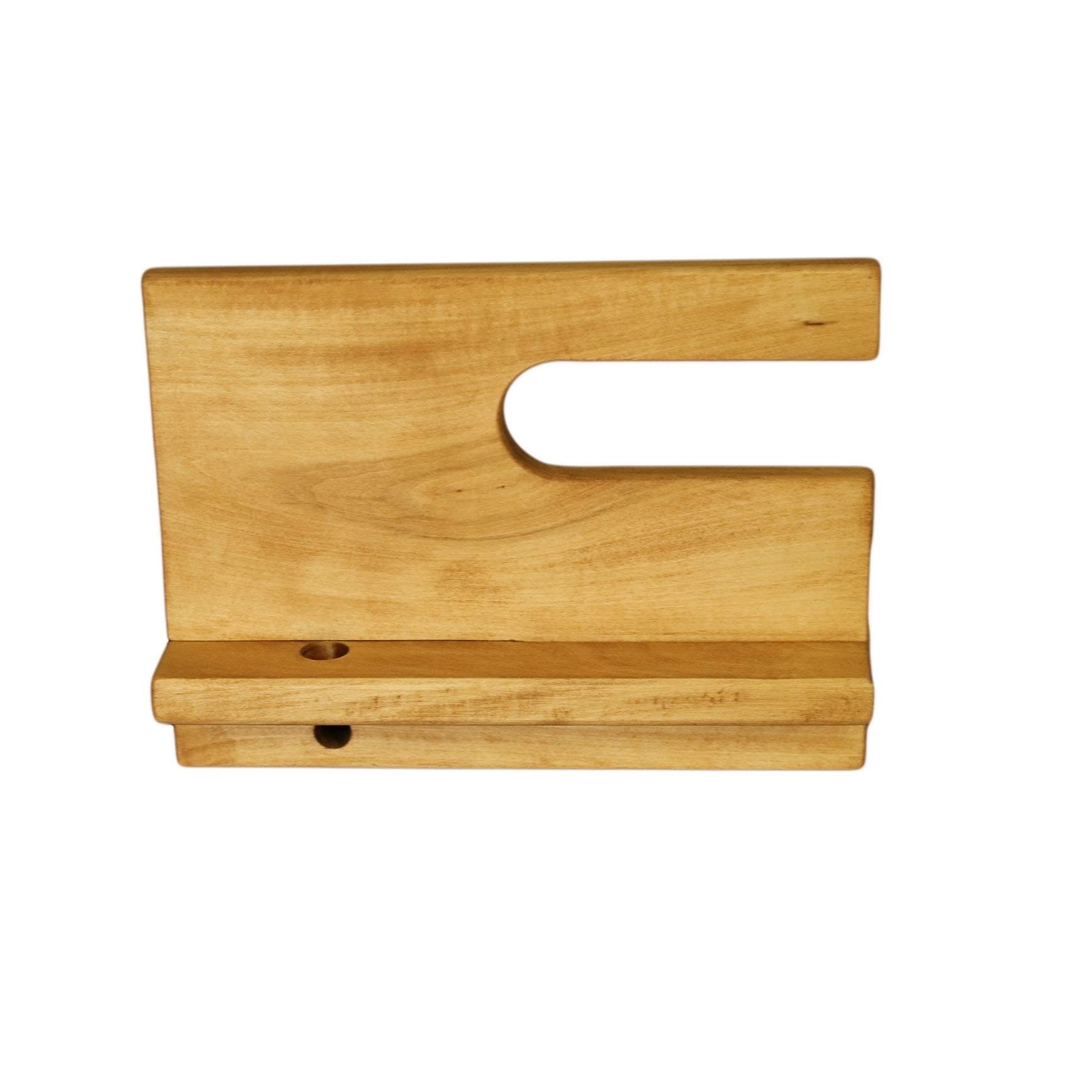 Suport tip stand de incarcare din lemn de tei, The Phone Closet, pentru smartphone, smartwatch si tableta, compatibilitate universala