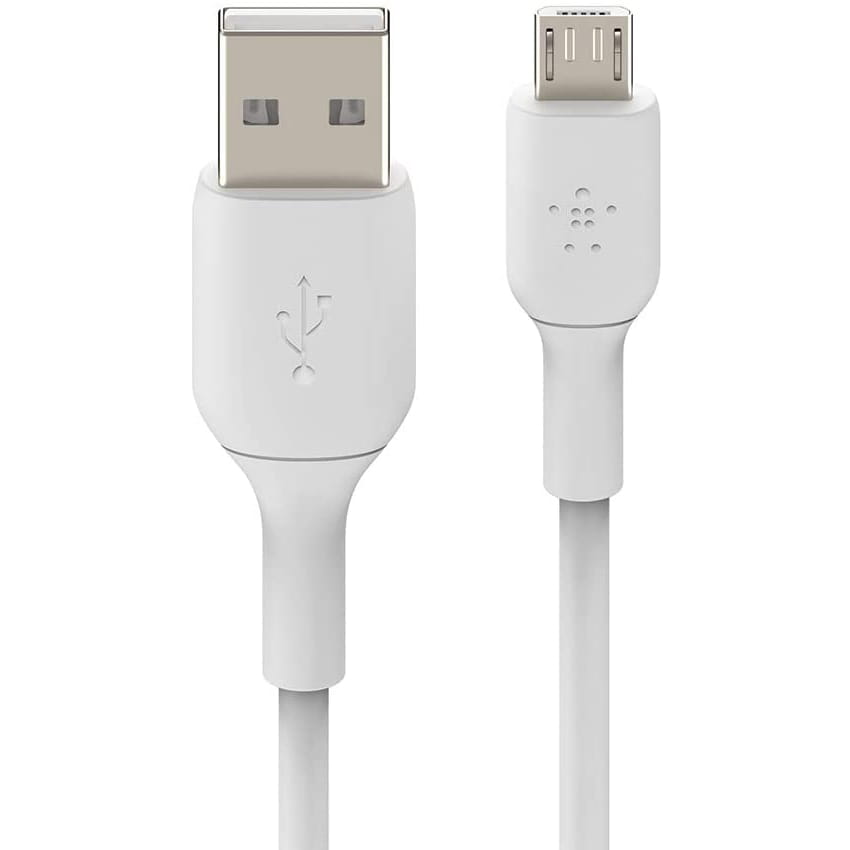 Cablu de date Belkin Boost Charge, USB/MicroUSB, 1 m, Alb