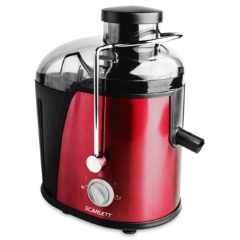 Storcator fructe, legume SC-JE50S15, 850 W, Rosu-negru, 2 viteze, 0.35 l Storcator fructe, legume SC-JE50S15, 850 W, Rosu-negru, 2 viteze, 0.35 l