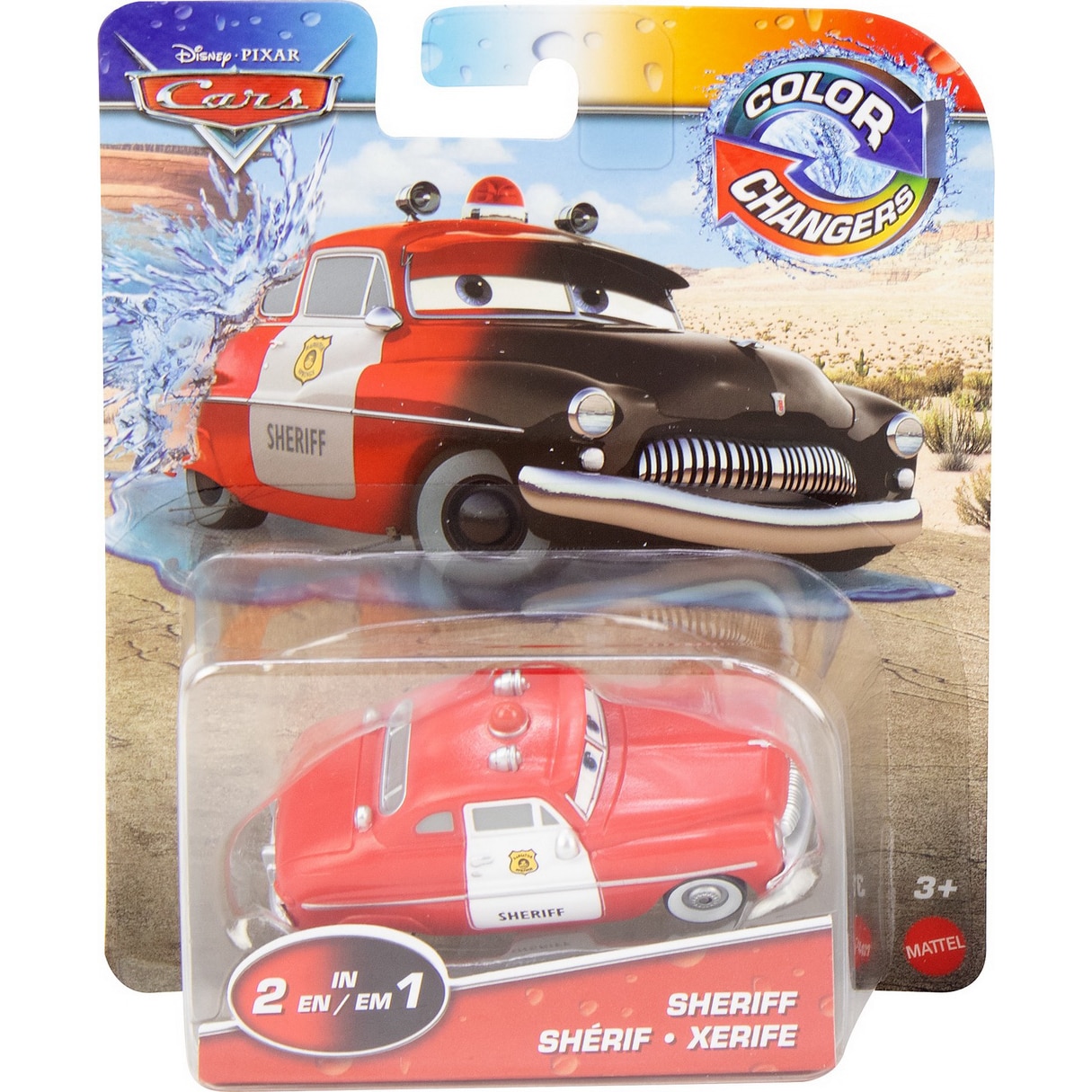 Masinuta Disney Cars - Color Changers, Sheriff, 1:55